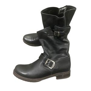 FRYE Veronica Short Slouchy Leather Boot